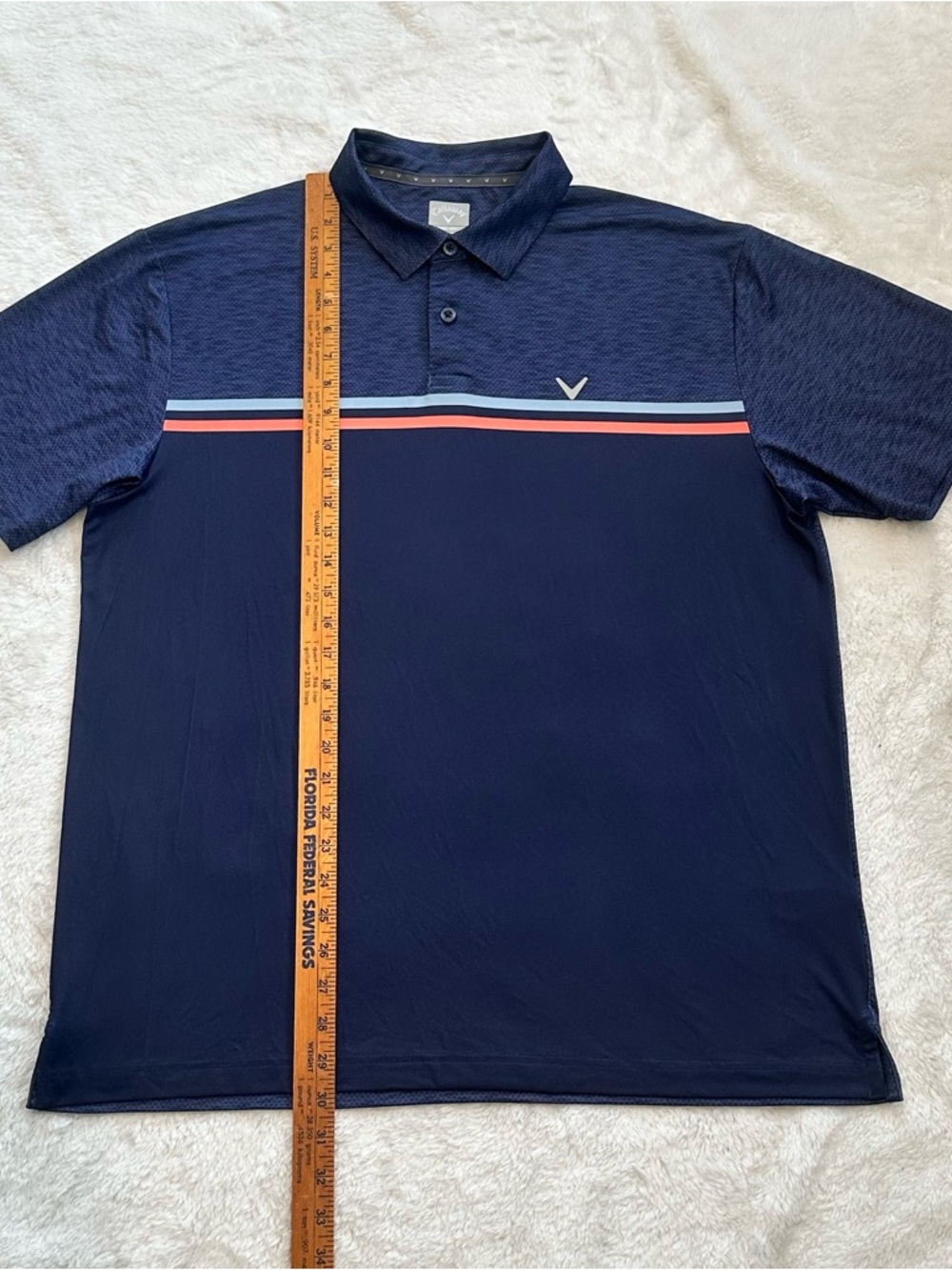 BUNDLE TWO Callaway golf navy blue and gray polo shirts Size L - Picture 5 of 11